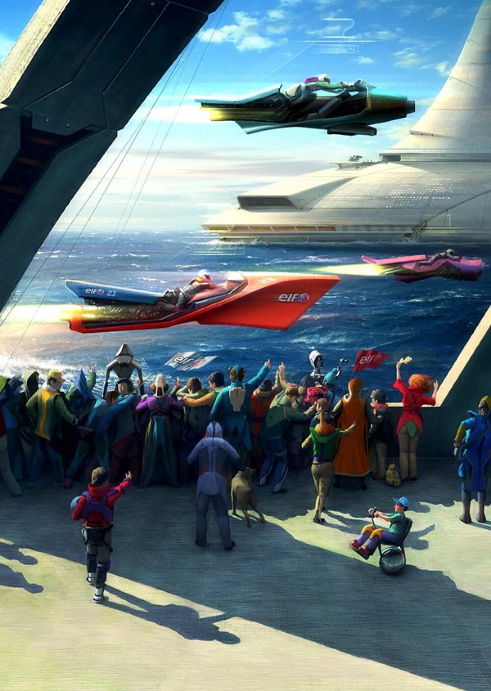 экогород будущего концепт под водой. картины будущего. будущие 18. футуристический пейзаж. денис корнев арт.