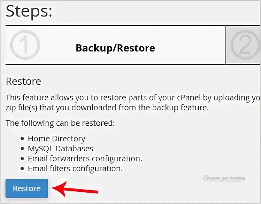How to restore. How to restore