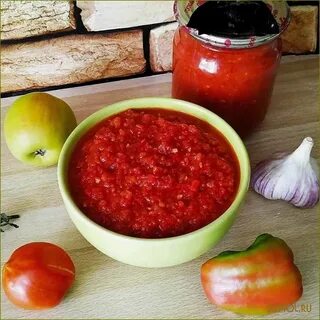 Рецепт аджики из желтых помидор