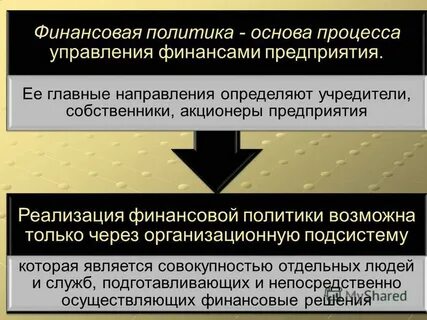 Финансовая политика и финансовое право