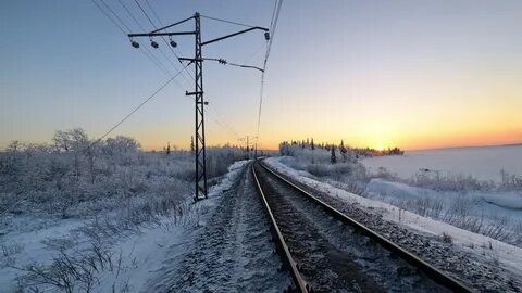 Железнодорожные пути поезд
