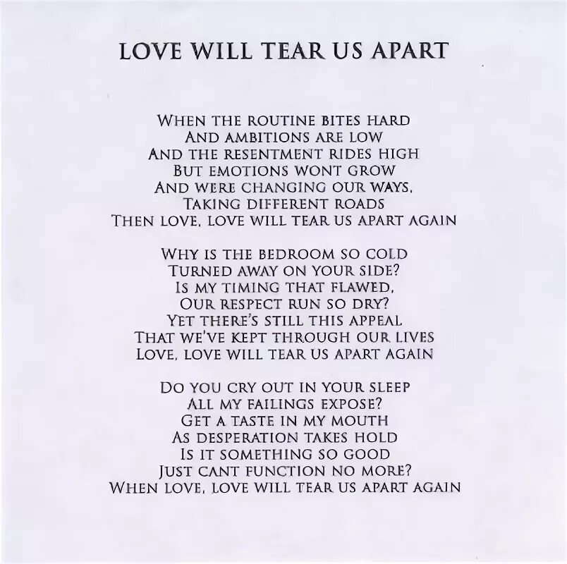 Tear you apart перевод песни. Tear you apart. Текст песни tear you apart. Tear you apart перевод песни. Never tear us apart текст.