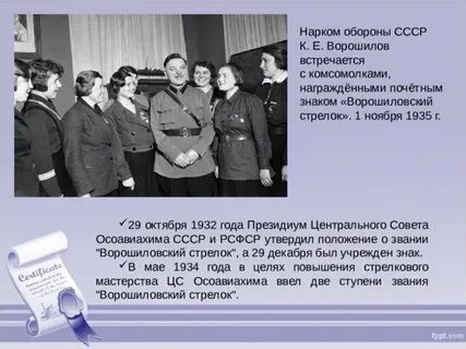 История ворошиловского стрелка