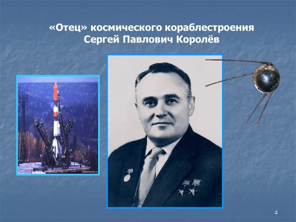 Основоположник отечественной космонавтики. Королев портрет Космонавтов.