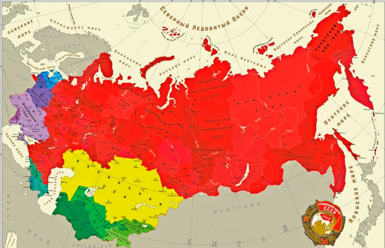 Союз на карте россии. Союз советских Социалистических республик карта. Карта СССР 1980 С республиками. Карта СССР 1985. Территория советского Союза на карте.