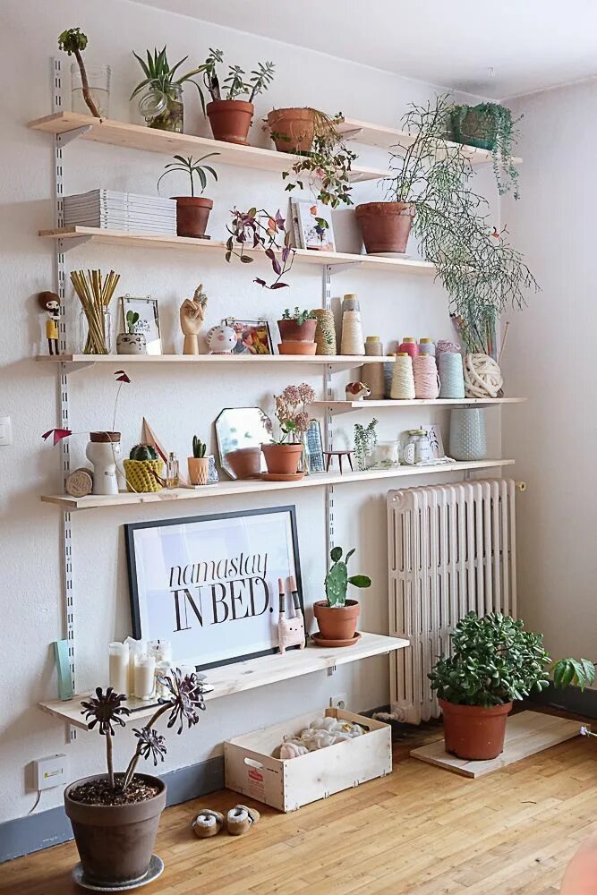 Pin by Stephy on Green Wall shelves bedroom, Room decor, Room inspiration