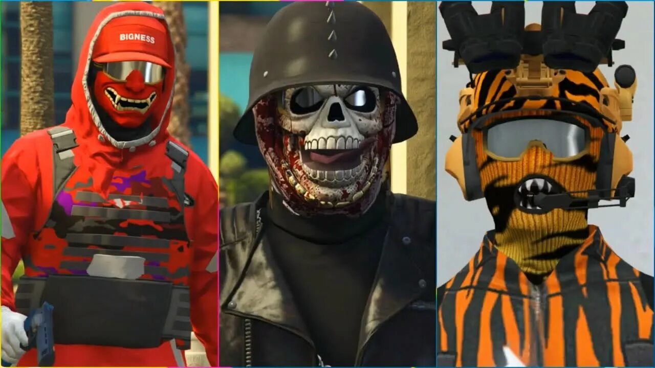 Как одеть маску в гта 5. Gta 5 tryhard outfit tutorial. трайхард костюмы гта 5 онлайн.