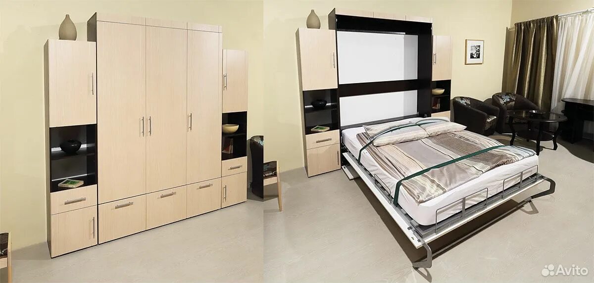 Подъемная кровать авито. Кровать модульная система со шкафами. Кровать трансформер 1400х2000.