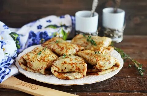 Блинчики с картофелем и грибами