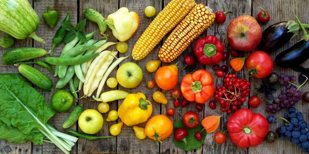 Orange, Red, Purple Fruits and Vegetables Stock Photo - Image of corn, vegetable