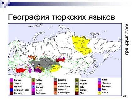 Тюркские языки какая языковая семья