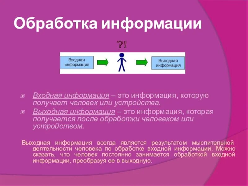 Кому продать информацию. Входная информация. Входная и выходная информация. Входная информация это информация которую получает человек. Выходная информация.