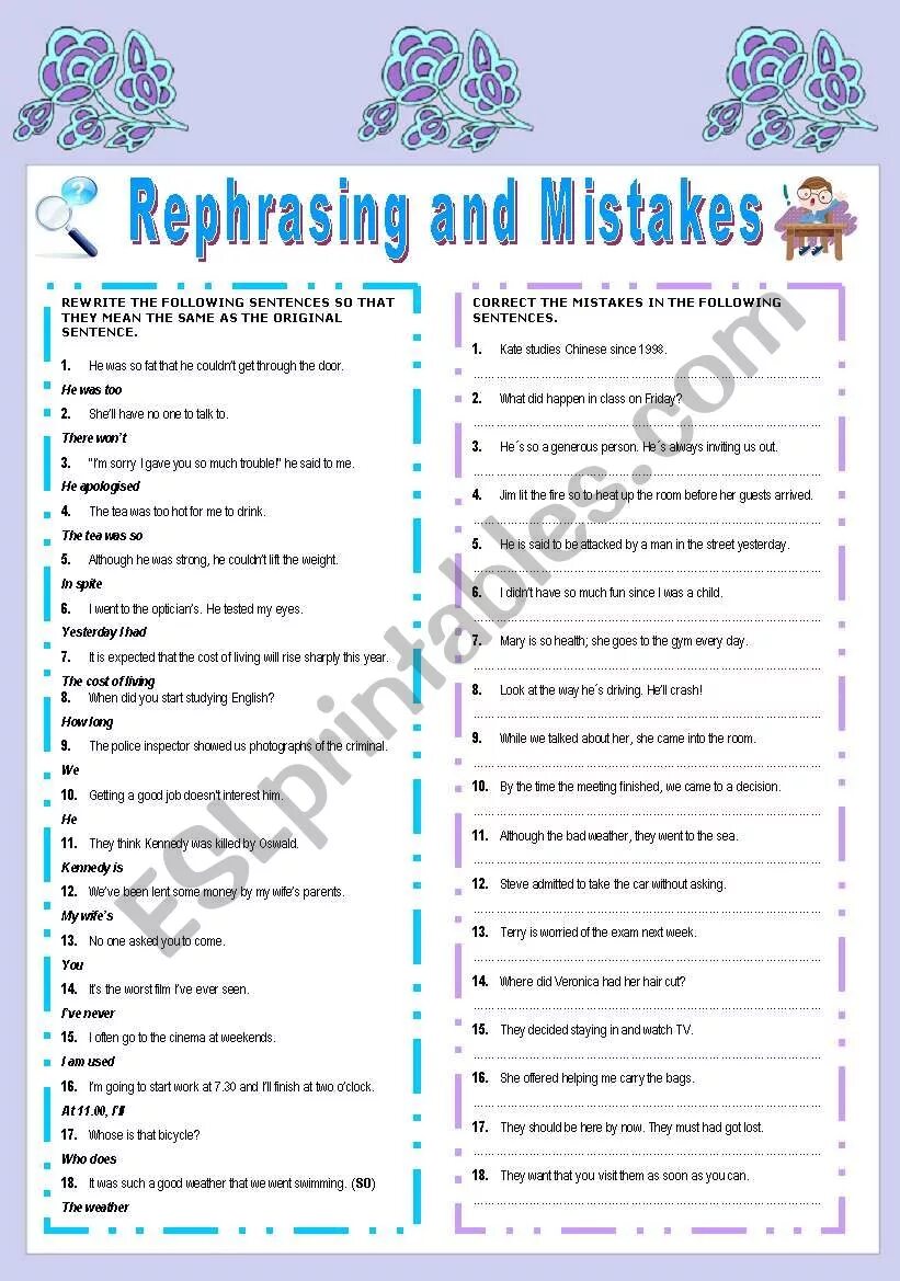 Rephrase the sentences. Rephrasing sentences. Rephrase sentences 6 класс упражнения. Linking Words rephrasing. Примеры rephrase на английском для детей.