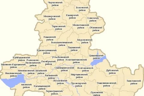 Районы ростовской обл на карте