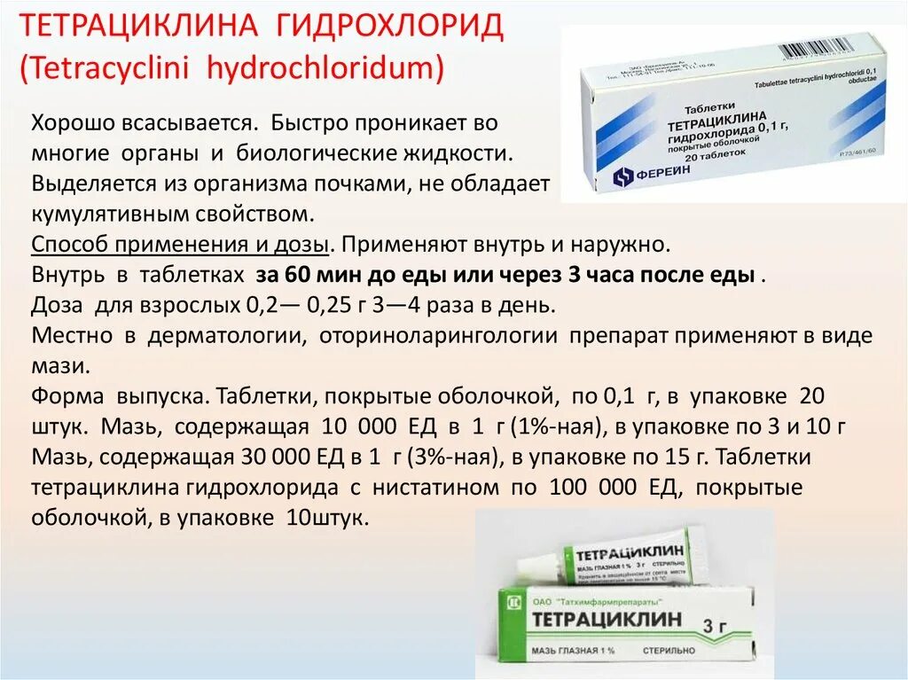 Антибиотики тетрациклиновой группы. Тетрациклин табл 0.1. Таблетки тетрациклина гидрохлорида. Мазь гидрохлорида тетрациклина. Тетрациклины препараты применение.