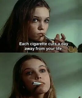 Kiss it off me cigarettes