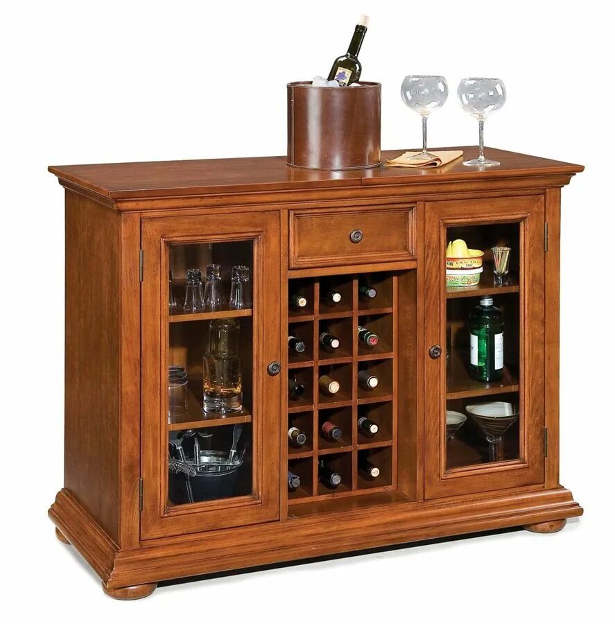 Винный шкаф Oak Wine Cabinet 100gd-1. Тумба бар Паола. Барный шкаф. Винотека купить