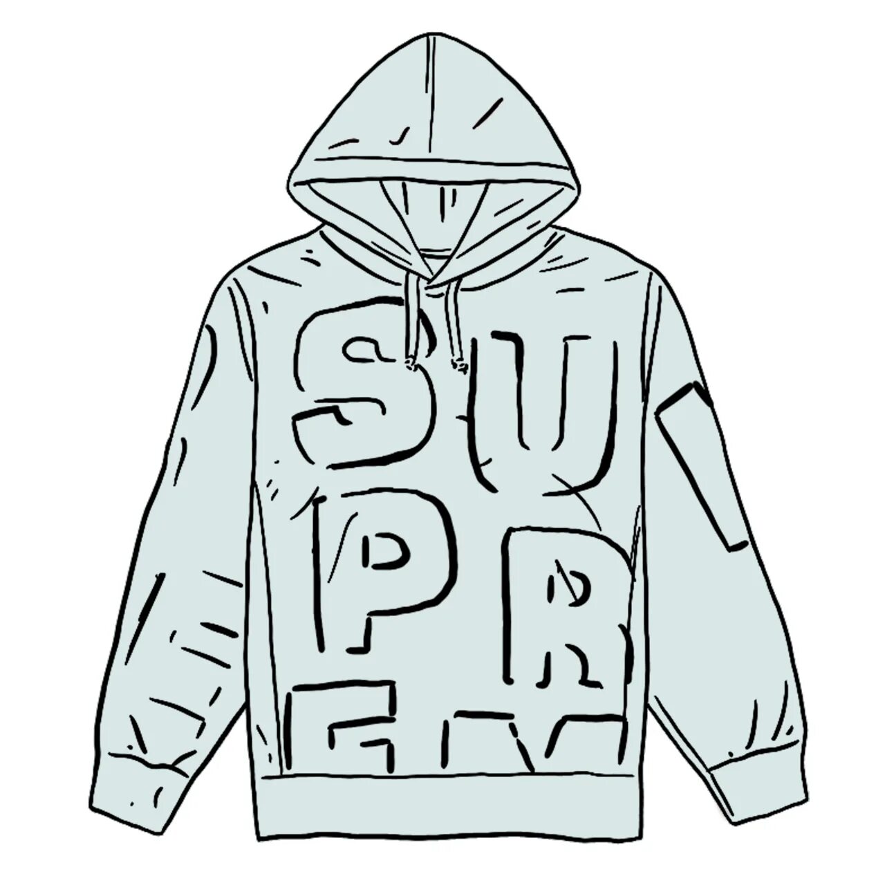 Supreme Ice Hoodie. Supreme Hoodie Blue.