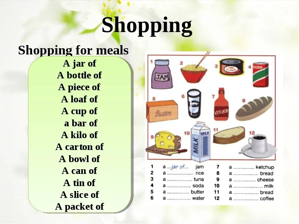 1 do you like shopping
