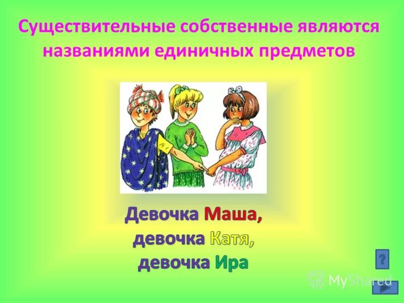 Является названием. Существительные собственные являются названиями единичных. Существительные собственные являются названиями. Собственные имена в качестве наименований единичных предметов. Девочка Катя где существительное.