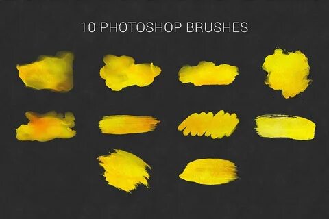 Акварельные кисти фотошоп
