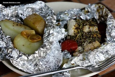Пикша в фольге