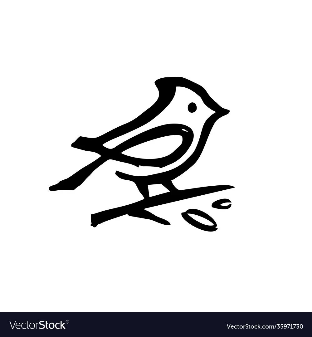 169 47. Чижик логотип на черном. Birds Brushes. Dwarf Sparrows logo. Sparrow logo PNG.