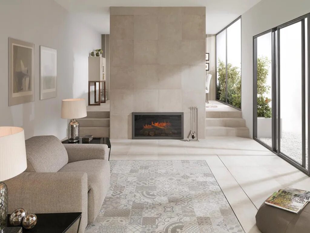 Piso elegante e cheio de personalidade. Piso moderno, Porcelanato para sala, Pro