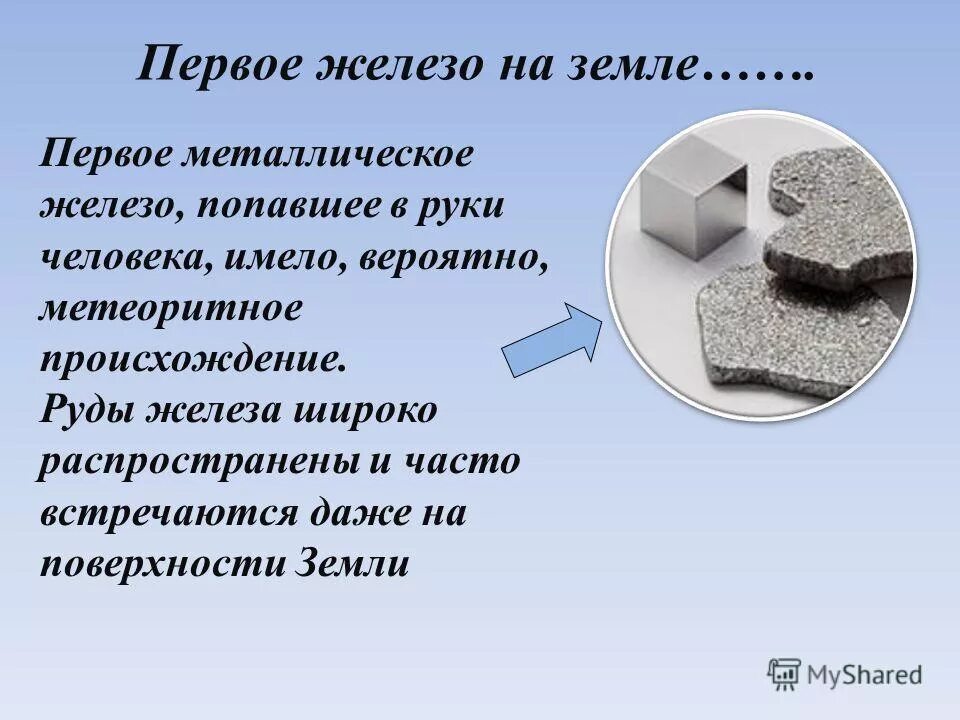 первое применение железа