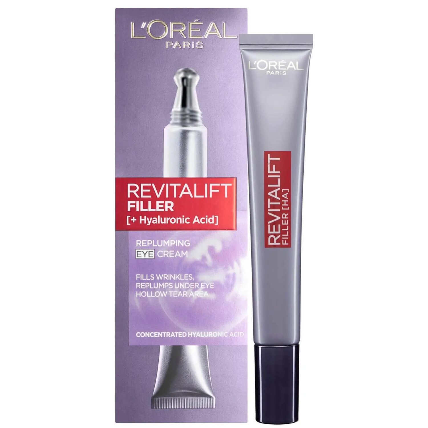 Крем для век против морщин. Крем Loreal Revitalift Filler. L'Oreal Paris Revitalift Filler Eye Cream. L'Oreal Revitalift Eye Cream 15ml. Филлер крем для глаз лореаль 15 мл.