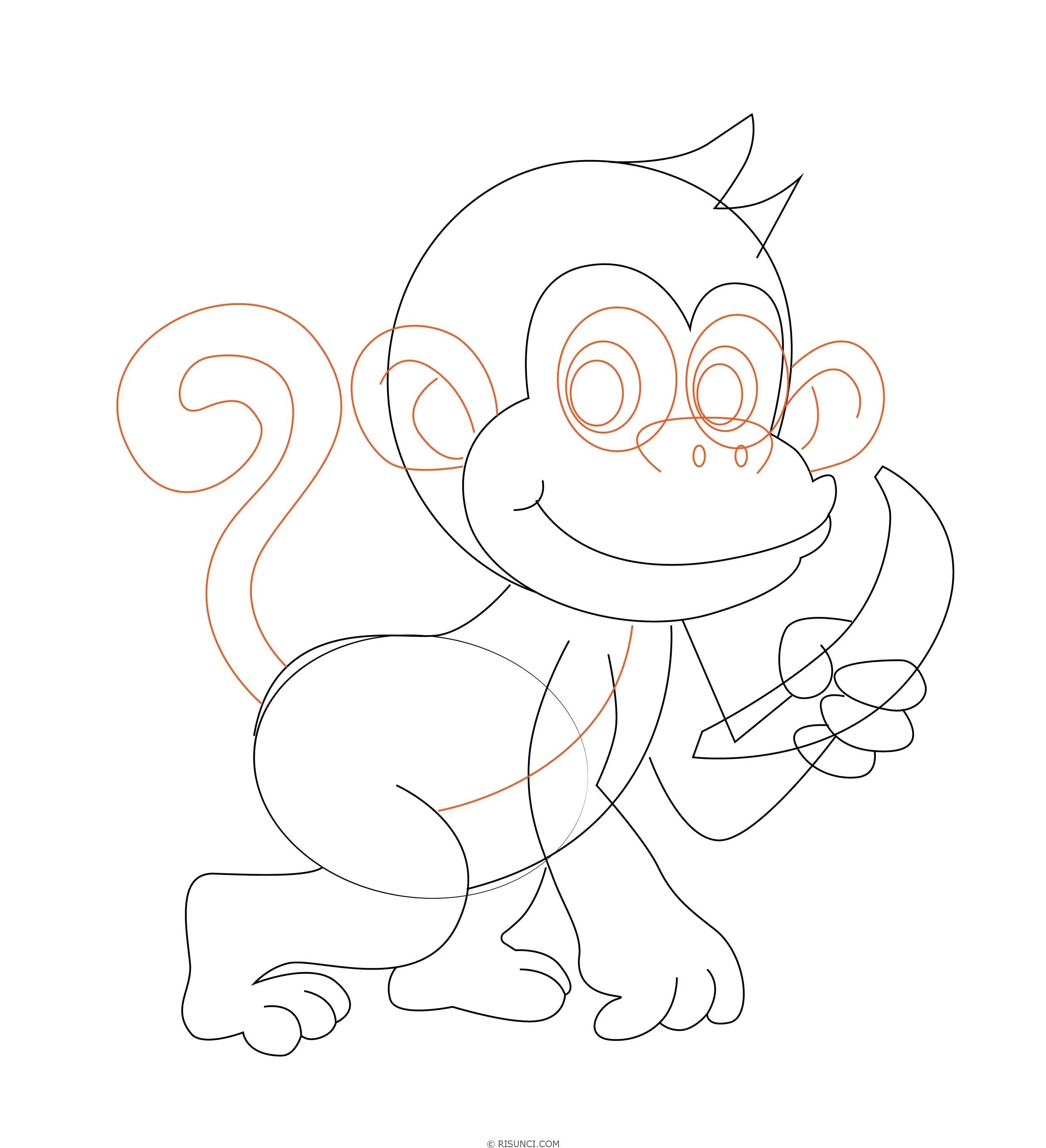Рисунок обезьяны карандашом. Рисунки обезьянки для срисовки. Обезьянка рисунок карандашом. Обезьяна для срисовки. Нарисовать мартышку.