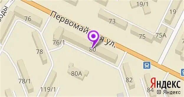 Первомайская уфа карта