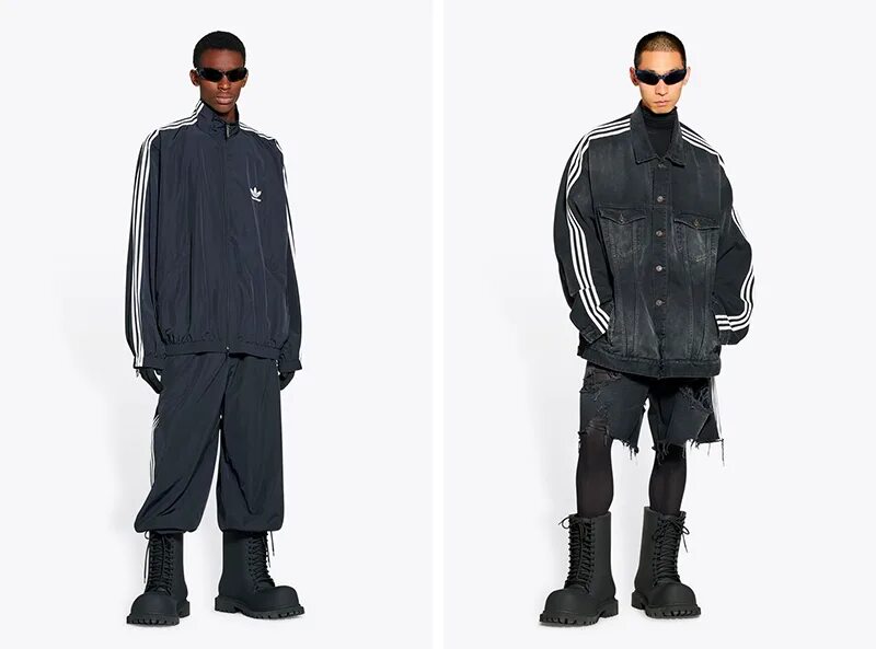 Штаны адидас баленсиага. Balenciaga x adidas 2022. Balenciaga+adidas Spring 2023. Коллаборация адидас и Баленсиага 2023. Костюм адидас Баленсиага.