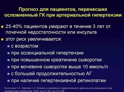 Прогноз пациента