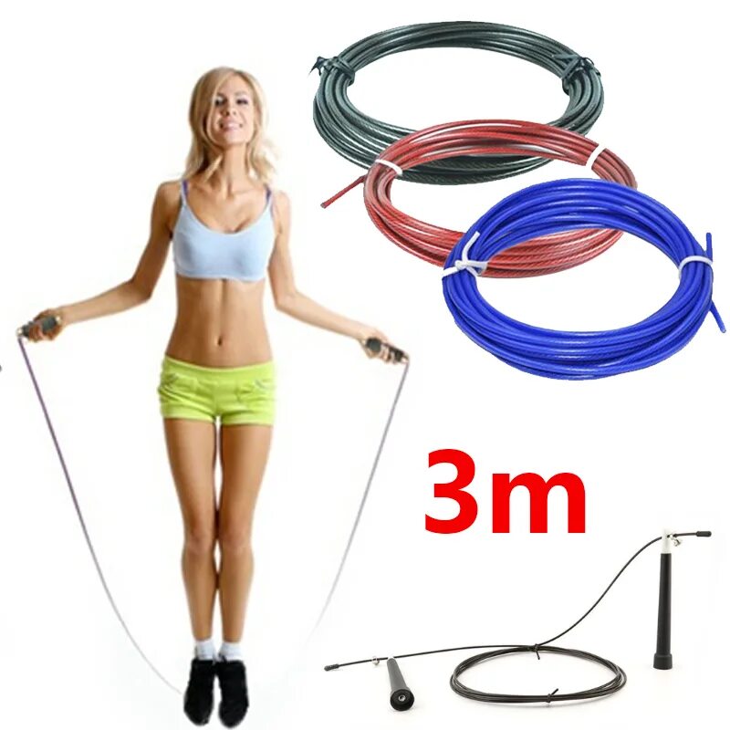 Скоростная скакалка Yamaguchi Jump FIT красный 300 см - купить в интернет-магази