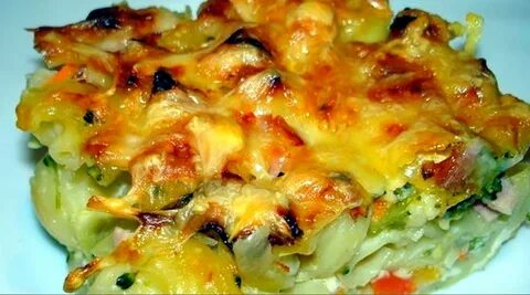 Запеканка из макарон помидор в духовке