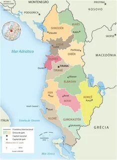 Албания на карте