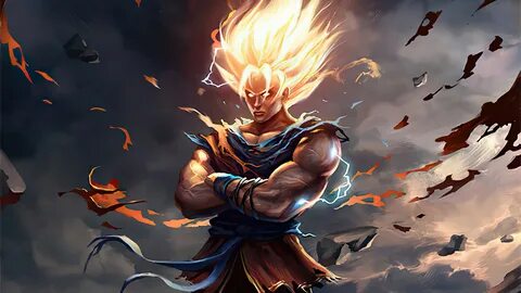 Download Free Wallpapers , goku new dragon ball z art . 