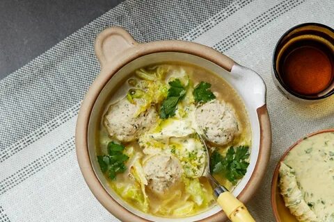 Суп с куриным фаршем