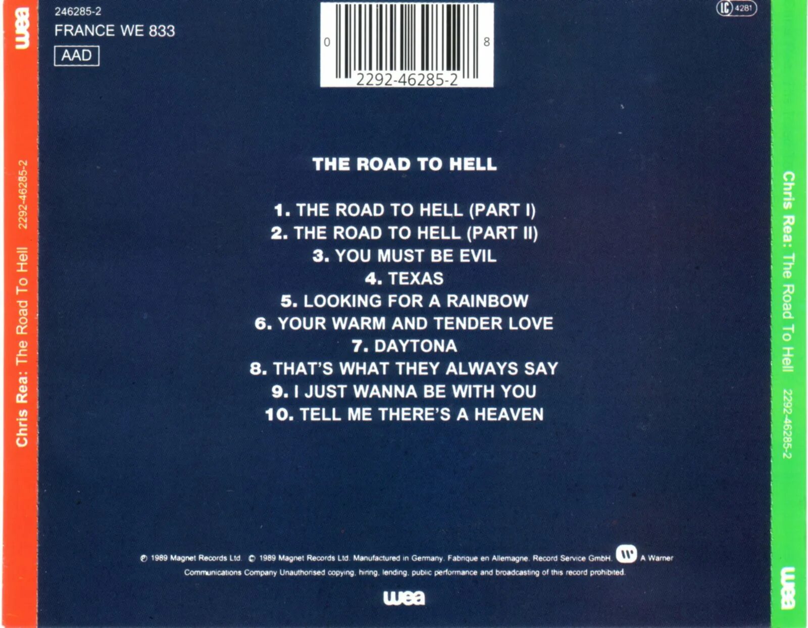 Слушать дорога в ад ри. Chris Rea the Road to Hell 1989. Chris Rea the Road to Hell обложка. Chris Rea the Road to Hell 1989 CD.