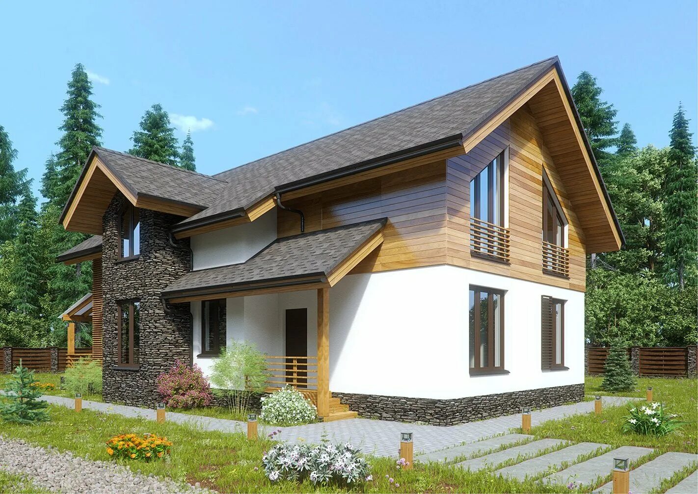 Дома 1 2 степени. Комбинированный дом бревно. Проект z10 одноэтажный дом. Шале из газобетона с мансардой 120кв м. Проекты комбинированных домов.