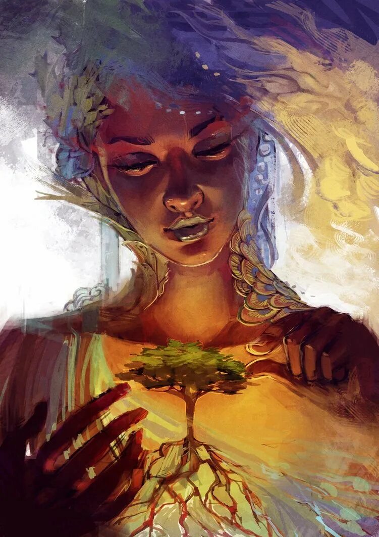 Образ матери и природы. Влодзимеж куклински (wlodzimierz kuklinski. Живопись. Вселенная исполняет желания. Внутренний мир девочки.