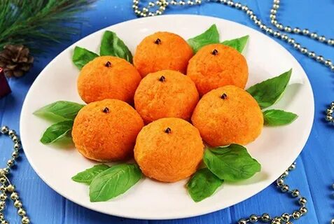 Салат мандаринки на новый год с курицей