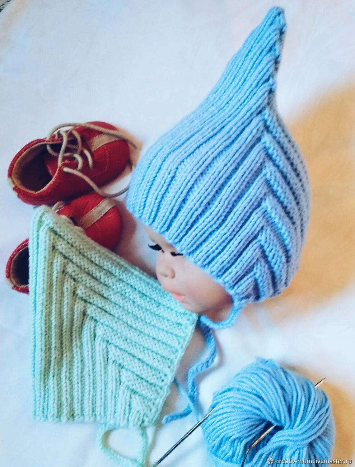 Детская шапка эльф. Шапочка для новорожденного эльфик. Шапочка эльф спицами. Шапка эльф зимняя. Евгения шелковникова шапочка эльф.