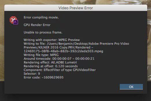 Cannot render. Error code 1609629695. Error code 1609629690 Adobe Premiere. Premiere Pro код ошибки -1609629695. Ошибка -1609629690.