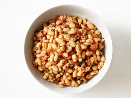 Белая фасоль с овощами