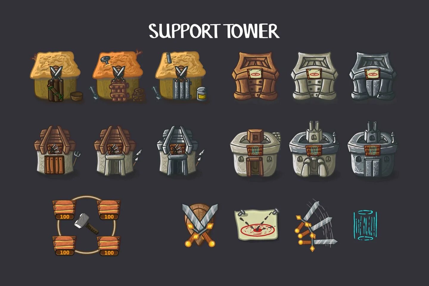 Tower sprites. Спрайты Tower Defense. 2d Tower Defence game Kit. Спрайт башни для Tower Defense 2d. Tower Defense референсы.