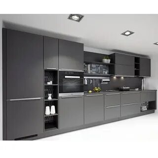Недорогие серые кухни