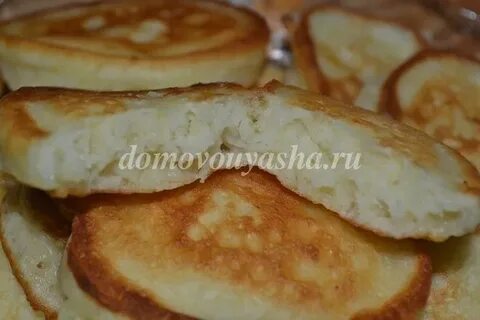 Оладьи сырые внутри