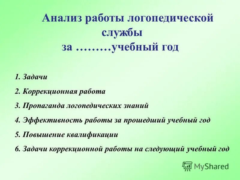 эффективность работы логопеда